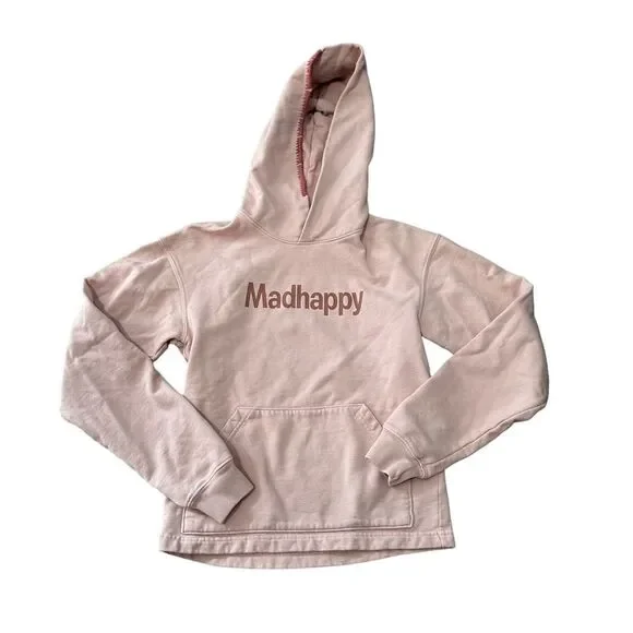 Madhappy Classics Light Pastel Pink Logo Hoodie French Terry - Picture 1 of 8